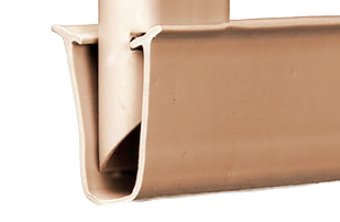 closeup of bottom of one tube slat