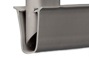 closeup of bottom of one tube slat