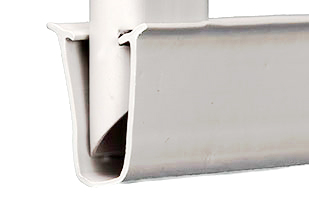 closeup of bottom of one tube slat